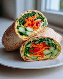 grilled vegetables in wraps,