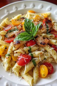Pasta with olive oil, garlic, and tomatoes